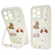 Чехол силиконовый Paws Case для iPhone 14 Pro противоударный с защитой камеры цвет Fluffy Dogs – Cream - изображение 1
