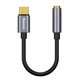 Адаптер Baseus Type-C Male to 3.5mm Female чорний для підключення навушників та аудіо пристроїв модель L54 - зображення 1