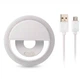 Светодиодное кольцо 3 Вт диаметр 8 см USB microUSB белое для смартфона Selfie Ring Light RK-12 - изображение 7
