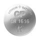 Батарейки GP LITHIUM CR1616 3V 5 шт для годинника та іншої електроніки - зображення 1