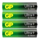 Батарейки GP ULTRA PLUS ALKALINE 1.5V AAA LR03 лужні 4 шт. - зображення 1