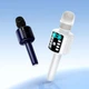 Мікрофон Hoco L24 Shine 5Вт 1200мАг Bluetooth 5.4 AUX USB синій для караоке та вечірок - зображення 4