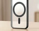 Чохол силіконовий Ductil Metallic Edge із MagSafe для iPhone 14 захист камери чорний - зображення 8
