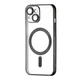 Чохол силіконовий Ductil Metallic Edge із MagSafe для iPhone 14 захист камери чорний - зображення 1