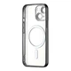 Чохол силіконовий Ductil Metallic Edge із MagSafe для iPhone 14 захист камери чорний - зображення 3
