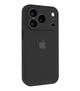 Чехол силиконовый Silicone Case Square для iPhone 17 Pro Max защита камеры черный - изображение 4