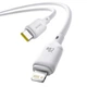 Кабель Baseus Silky Series Type-C to Lightning 20W 1м білий для швидкого заряджання та передачі даних - зображення 4