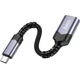 Адаптер Hoco UA24 Type-C male USB female 3.0 0.18 м металл серый для подключения устройств - изображение 3