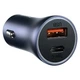 Автомобильное зарядное устройство Baseus 40 Вт 2 порта USB Type-A USB Type-C Quick Charge 3.0 темно-серое CCJD-0G - изображение 6