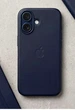 Чохол Leather Case з MagSafe для iPhone 17 темно-синій із захистом камери та стильним дизайном - зображення 6