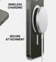 Чехол силиконовый Ductil Metallic Edge с MagSafe для iPhone 17 Pro защита камеры серебряный - изображение 8