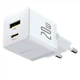 Мережевий зарядний пристрій Baseus Palm 20W USB Type-C USB Type-A білий - зображення 1