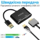 Многофункциональный USB хаб для ноутбука Addap MH-12 для передачи видео, переходник с USB 3.0 на 2 порта HDMI+VGA (0210) - изображение 2