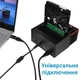 Док-станція для жорстких дисків з картрідером Addap WLX-893U | Зовнішня кишеня SATA + IDE 2,5"/3,5" - зображення 7