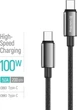 Кабель Colorway Type-C - Type-C (zinc alloy braided) (PD Fast Charging 100W) 5А 2м Black (CW-CBPDCC099-BK) - изображение 4