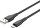 Кабель Colorway USB - MicroUSB (textured PVC) 3А 1м Black (CW-CBUM094-BK) - изображение 1