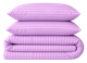 Простынь на резинке MirSon евро 200x200+25 см Stripe 17-0618 Purple Бязь (2200008203948) - изображение 1
