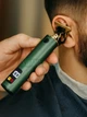 Триммер для бороды и усов, машинка для стрижки волос беспроводная аккумуляторная 1200mAh, 180 мин работы, зеленый - изображение 8