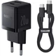 Зарядное устройство Baseus 1xUSB-C PD20W + 1xUSB + cable USB-C to USB-C white (P10111608113-01) - изображение 5