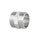 Ніпель латунний Thermo Alliance Forte 1 1/2" НН, посилений, нікельований, PN40 - зображення 3