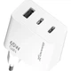 Зарядний пристрій Grand-X GaN 2xUSB-C + 1xUSB 65W PD3.0 QC4.0 AFC SCP FCP white (CH-990W) - зображення 4