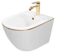 Підвісний біде REA CARLO MINI WHITE GOLD EDGE білий - изображение 1