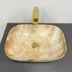 Умивальник (раковина) VBI RAVENNA BROWN ONYX GLOSSY накладний - изображение 2