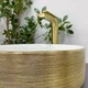 Умивальник (раковина) VBI PRATO BRUSH GOLD WHITE накладний - изображение 6
