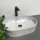 Умивальник (раковина) VBI VERONA 50 GREY STONE GLOSSY накладний - зображення 4