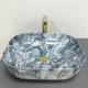 Умивальник (раковина) VBI BERGAMO BLUE TOURMALINE GLOSSY накладний - изображение 2