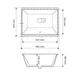 Умивальник (раковина) VBI MERANO WHITE врізний - зображення 3