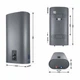 Водонагреватель электрический Thermo Alliance 80 л Grey,плоский вертикальный, мокрый ТЭН 2 кВт (0,8+1,2) DT80V20G(PD)/2G - изображение 2