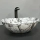 Умивальник (раковина) VBI PARMA STATUARIO BLACK VEINS GLOSSY накладний - зображення 3