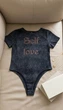 Боді-футболка "LOVE" графітовий One Size (Арт. 4203) - зображення 1