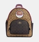 Жіночий рюкзак Coach Court Blocked Signature Canvas Backpack With Souvenir Patches C6920 - зображення 1