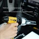 Портативний міні вакуумний пилосос повітродув 2в1 Vacuum Cleaner F015-1 Violent Fan 11W 8000mAh Yellow-Black - зображення 9