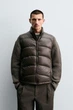 Жилет Zara пуховий водовідштовхуючий коричневий 4302/313/717 M - зображення 1
