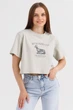 Топ с принтом женский 6667-BP One Size Оливковый (2000990567932D) shop (2000990567932) - изображение 1