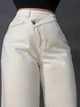 Джинсы женские Its Basic 3847-7S6 straight fit с асимметричной застежкой 36 бежевые - изображение 6
