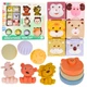 М’які кубики Lean Toys Тварини з ЕКО гуми 18 елементів (763721) (5905991088165) - зображення 2
