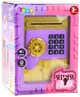 Електронна скарбничка-сейф LEAN Toys на пін-код з автоприйомом купюр Рожевий (750667) (5905991083290) - зображення 1