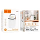 Зволожувач повітря Hoco HX35 Mist 2L double spray humidifier LED-підсвічування Три режими розпилення для сну та роботи Білий - изображение 2