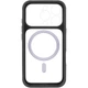 Чохол TPU+PC GETMAN Moon Clear with Magnetic Safe на Apple iPhone 16 Pro (6.3") Black - зображення 4