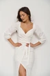 Повсякденне плаття-міді з рукавами-ліхтариками FashionYouWant XL блакитний 43456821 - зображення 2