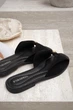 Женские шлепанцы PARADIZE SHOES из натуральной замши черного цвета со стелькой Memory Foam 37 размер (стелька 23,8 см) - изображение 6