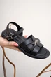 Женские босоножки из натуральной кожи черного цвета PARADIZE SHOES со стелькой Memory Foam 41 размер (стелька 26,8 см) - изображение 4