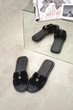 Женские шлепанцы из натуральной замши черного цвета PARADIZE SHOES со стелькой Memory Foam 39 размер (стелька 24,5 см) - изображение 4