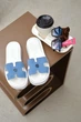 Женские шлепанцы из натуральной замши голубого цвета PARADIZE SHOES со стелькой Memory Foam 40 размер (стелька 25,5 см) - изображение 2