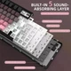 Механічна бездротова (Bluetooth + 2,4G) клавіатура з HOT SWAP Attack SHARK X85, 82 Key, RGB, Win/Mac OS, УКР/АНГЛ, BlackBerry/Чорно рожева (X85BP) - зображення 7