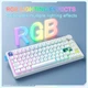 Беспроводная игровая клавиатура Onikuma MT706 Tri Mode механическая RGB, 2.4G/BT/Type-C (ENG) Белый - изображение 5